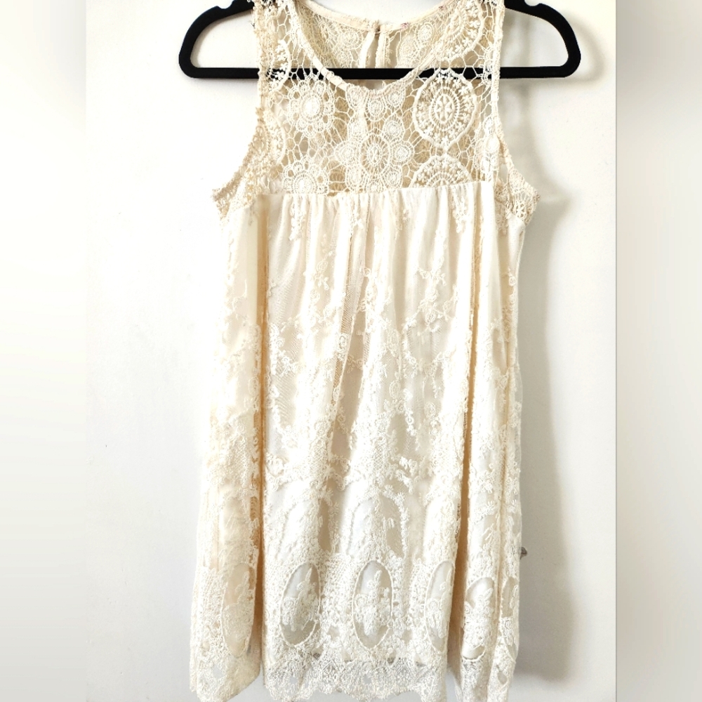White bridal shower dress, size small